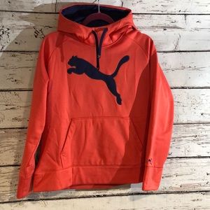Coral Puma Cowl Hoodie
